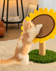 Sunflower Sisal Cat Scratcher – Durable with Natural Grass Base