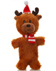 Christmas Santa Squeaky Plush Dog Toy – Durable & Fun