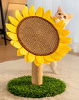 Sunflower Sisal Cat Scratcher – Durable with Natural Grass Base