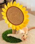 Sunflower Sisal Cat Scratcher – Durable with Natural Grass Base