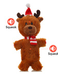 Christmas Santa Squeaky Plush Dog Toy – Durable & Fun
