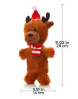 Christmas Santa Squeaky Plush Dog Toy – Durable & Fun