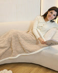Fluffy Sherpa Fleece Shawl Throw Blanket – Cozy & Multi-Purpose Nap Blanket
