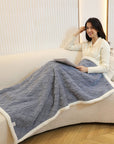 Fluffy Sherpa Fleece Shawl Throw Blanket – Cozy & Multi-Purpose Nap Blanket