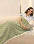 Fluffy Sherpa Fleece Shawl Throw Blanket – Cozy & Multi-Purpose Nap Blanket