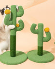 Cactus Design Sisal Cat Scratching Post – Durable & Stylish