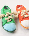 Colorful Shoes Rope Chew Dog Toy – Durable & Interactive