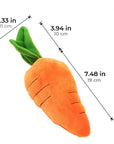 Carrot Squeaky Plush Dog Toy – Interactive & Fun Chew Toy for Dogs