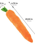 Carrot Squeaky Plush Dog Toy – Interactive & Fun Chew Toy for Dogs