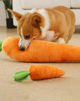 Carrot Squeaky Plush Dog Toy – Interactive & Fun Chew Toy for Dogs