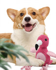 Flamingo & Parrot Rope Dog Toy – Durable & Interactive Chew