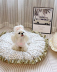 Floral Round Dog Bed – Comfortable & Stylish Pet Bed for All Sizes