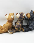 Rustic Denim Bear Dog Toy – Durable & Squeaky Chew Toy