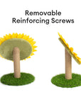 Sunflower Sisal Cat Scratcher – Durable with Natural Grass Base