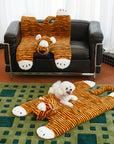 Tiger Stripe Shaped Warm Sleeping Mat for Dogs & Cats – Cozy & Comfortable