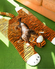 Tiger Stripe Shaped Warm Sleeping Mat for Dogs & Cats – Cozy & Comfortable