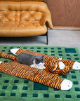Tiger Stripe Shaped Warm Sleeping Mat for Dogs & Cats – Cozy & Comfortable