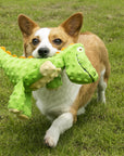 Durable Bite-Resistant Alligator Dog Toy with Squeaker