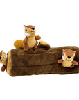 Interactive Squirrel Hide-and-Seek Dog Toy with Tree Trunk