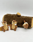 Interactive Squirrel Hide-and-Seek Dog Toy with Tree Trunk