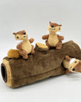 Interactive Squirrel Hide-and-Seek Dog Toy with Tree Trunk