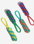 Braided Rope Stick Tug Dog Toy – Color Clash, Durable & Interactive