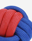 Color Clash Knotted Ball Dog Toy – Durable & Interactive Chew Toy