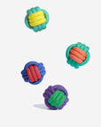 Color Clash Knotted Ball Dog Toy – Durable & Interactive Chew Toy