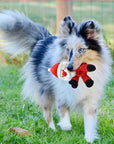 Christmas Rubber Dog Toy – Squeaky & Slow Feeder Doll