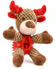 Christmas Rubber Dog Toy – Squeaky & Slow Feeder Doll