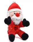 Christmas Rubber Dog Toy – Squeaky & Slow Feeder Doll