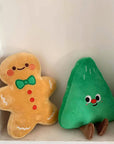 Christmas Gingerbread Man Plush Dog Toy – Interactive & Fun for Playtime