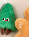 Christmas Gingerbread Man Plush Dog Toy – Interactive & Fun for Playtime