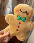 Christmas Gingerbread Man Plush Dog Toy – Interactive & Fun for Playtime