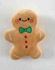 Christmas Gingerbread Man Plush Dog Toy – Interactive & Fun for Playtime
