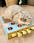 Whack-a-Mole Cat Toy – Interactive Scratcher & Game