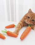 Natural Sisal Carrot Cat Chew Toy – Bite-Resistant Teething Aid