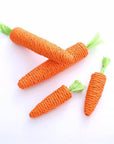 Natural Sisal Carrot Cat Chew Toy – Bite-Resistant Teething Aid