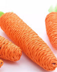 Natural Sisal Carrot Cat Chew Toy – Bite-Resistant Teething Aid