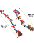Rope Knot Tug Dog Toy – Interactive Chew & Pull Play Toy