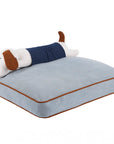 Spacious Denim Dog & Cat Mat with Removable Pillow – Comfortable & Versatile Pet Bed