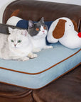 Spacious Denim Dog & Cat Mat with Removable Pillow – Comfortable & Versatile Pet Bed