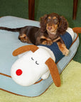 Spacious Denim Dog & Cat Mat with Removable Pillow – Comfortable & Versatile Pet Bed