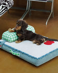 Durable Denim Pet Mat with Pillow – Comfortable, Stylish & Long-Lasting Pet Bed