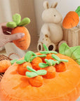 Squeaky Carrot Snuffle Toy – Interactive Enrichment for Dogs