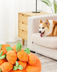 Squeaky Carrot Snuffle Toy – Interactive Enrichment for Dogs