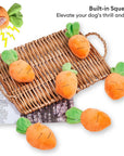 Squeaky Carrot Snuffle Toy – Interactive Enrichment for Dogs