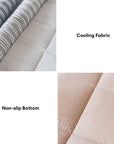 Stylish Striped Cooling Ice Silk Dog & Cat Bed Mat – Soft, Comfortable & Cooling