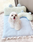 Floral Cooling Mat with Pillow – Comfortable & Cooling Bed for Pets