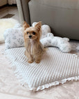 Floral Cooling Mat with Pillow – Comfortable & Cooling Bed for Pets